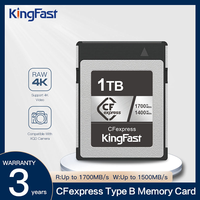 KingFast CFexpress Type B Memory Card 128GB 256GB 512GB 1TB CF Express Digital Memory Card for Digital SLR Camera RAW 4K Video