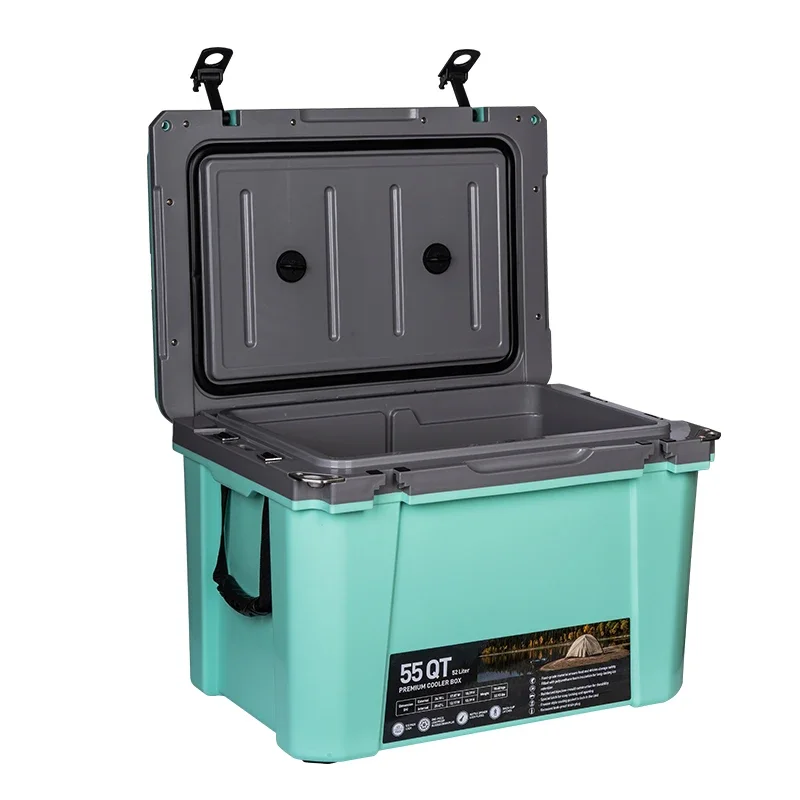 55 Quart Customized Color Insulated Cooler Box Injection Ice Box on Sale