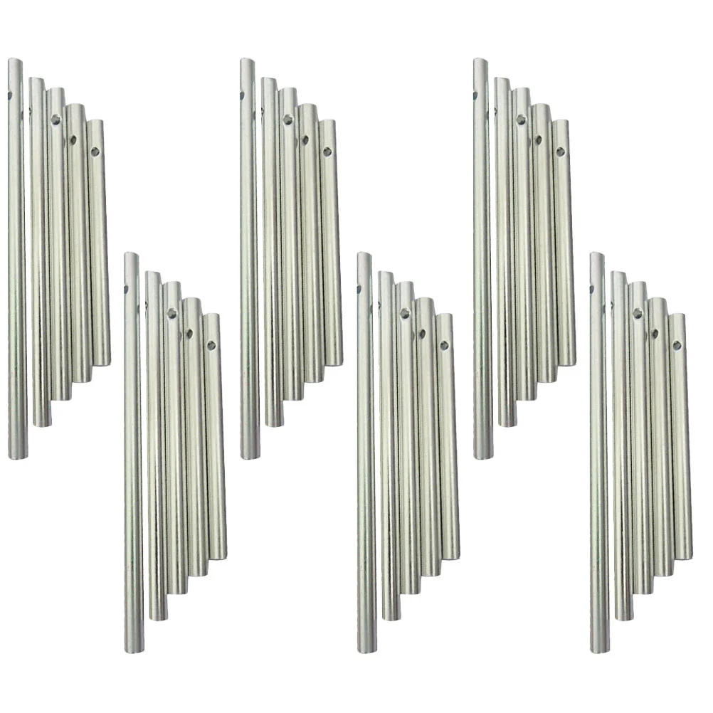 

30 Pcs Wind Chime Parts Aluminum Tube Tubes Chimes Kit Material for Making Lip Gloss