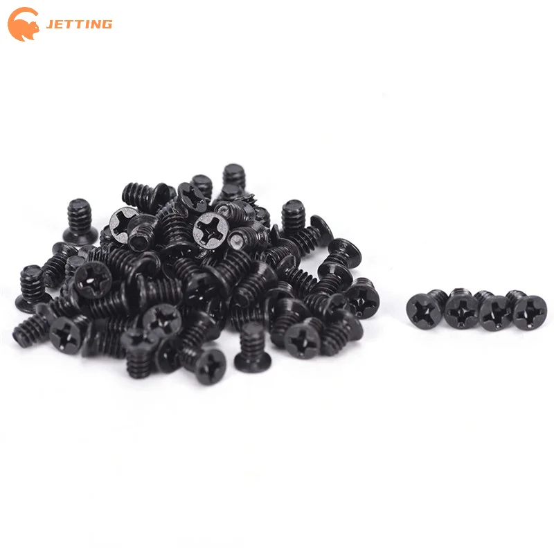

(New) 100PCS 3.5” Hard Drive HDD Tray Computer Chassis Hard Disk Black Screw For PC