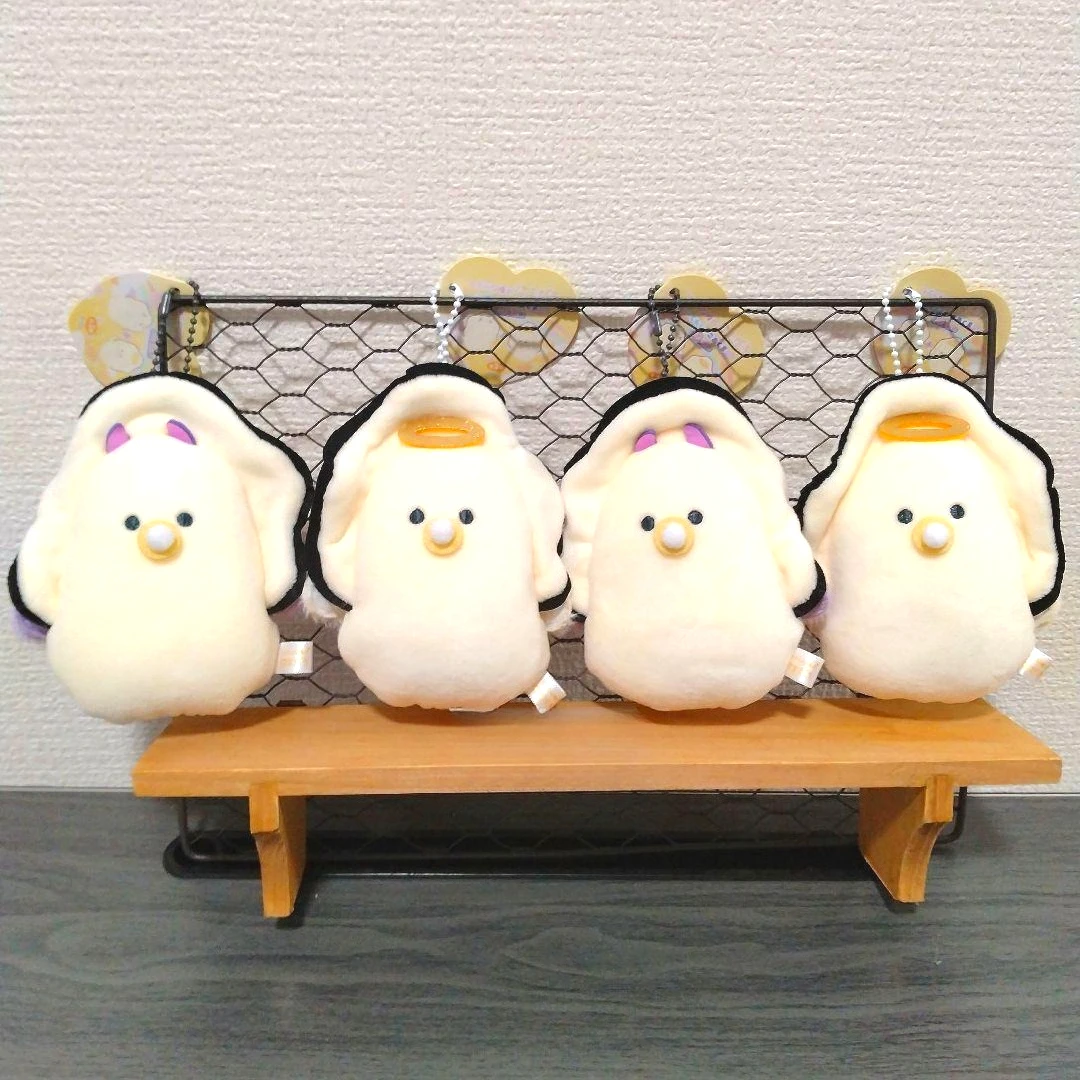 YELL 12cm plush toys Round Eyed pacifier oyster Nama-gaki aureole angel wings devil demon BC soft BC pendant figures