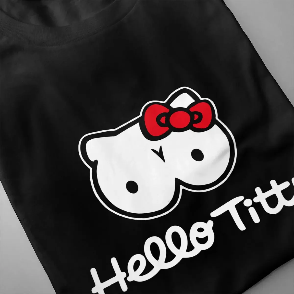 Hello Titty Shirt T-shirt Cool Style Harajuku Comfortable Tee