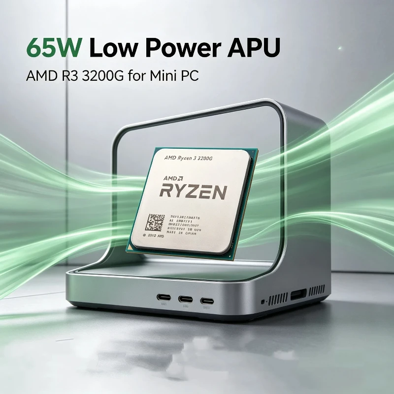 AMD Ryzen3 3200G Desktop Processor AM4 65W Quad Core APU With Integrated Graphics Used Tested CPU For Desktop Computer