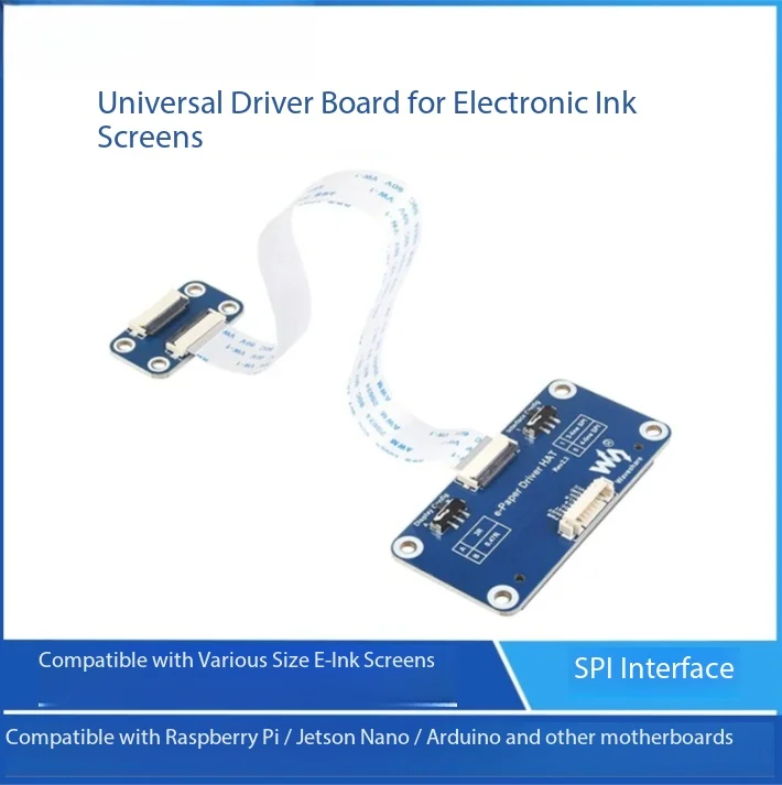 Waveshare E-Paper Driver Board Module, SPI Bus, Compatible with Raspberry Pi 4, Zero W, Jetson Nano