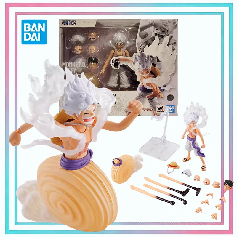 

Оригинальная подвижная аниме-фигурка Bandai S.H.Figuarts One Piece [Монки Д. Луффи - Gear5 Future Island Egghead] – модель, игрушка, подарок