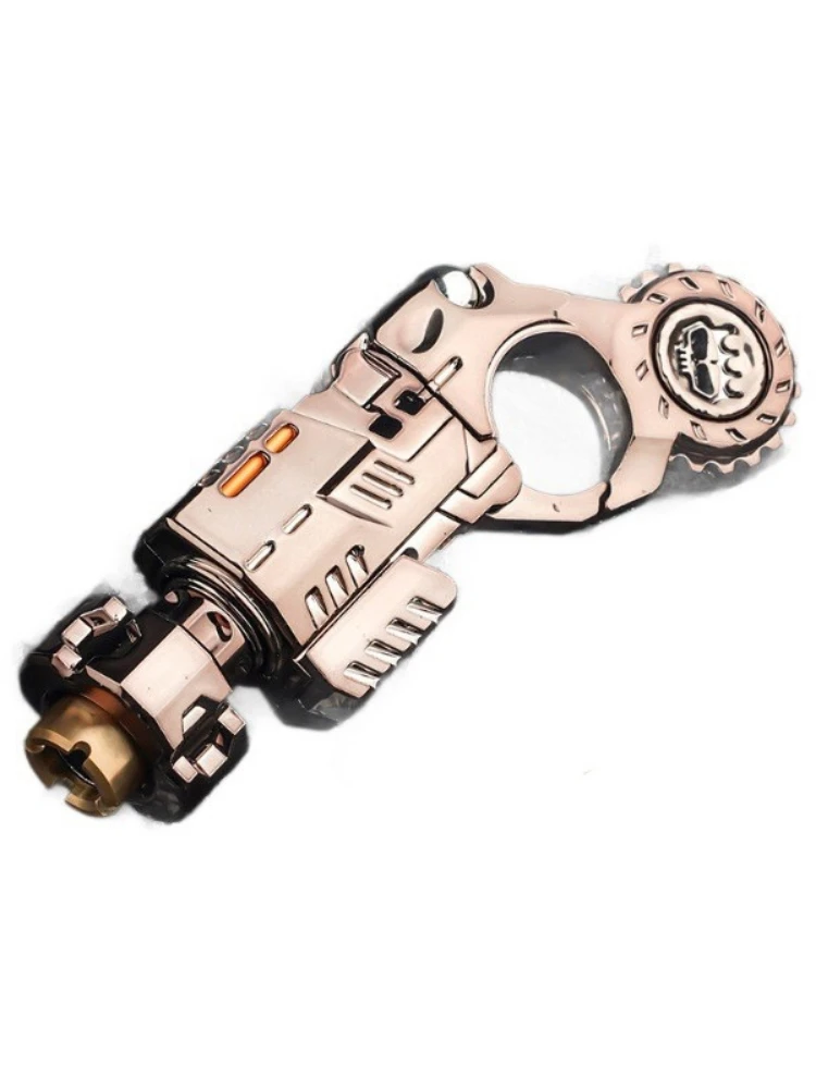 Mini Metalen EDC Stress Relief Speelgoed Pistool Guns Eject Fidget Roller Spinner Mechanische Slider Ratelwiel Paragraaf Ring Volwassenen - afbeelding 2