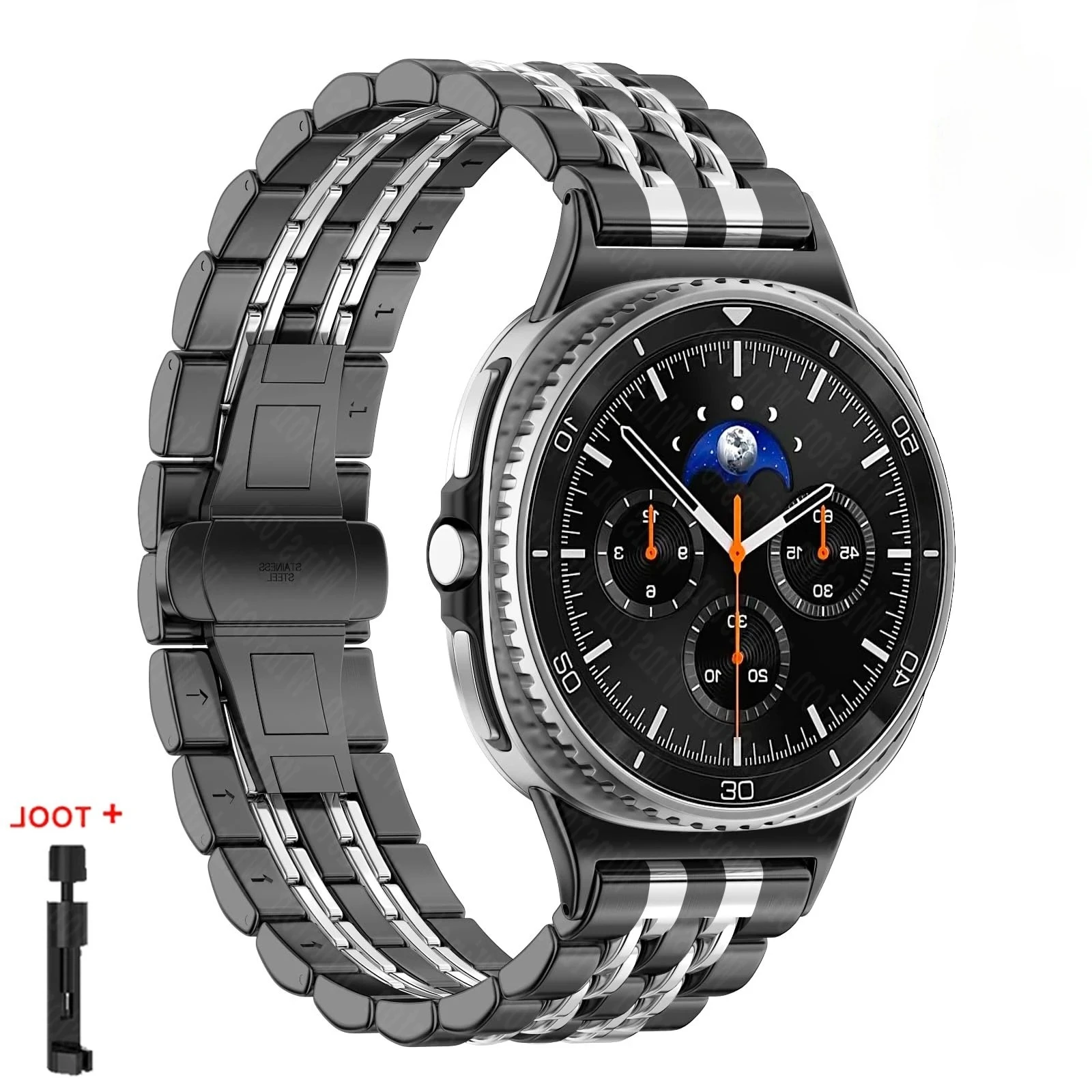 Voor Samsung Galaxy Horloge 8 40/44mm 8 Klassieke 46mm Metalen Armband Roestvrij Stalen Band Polsband zakelijke Horlogeband