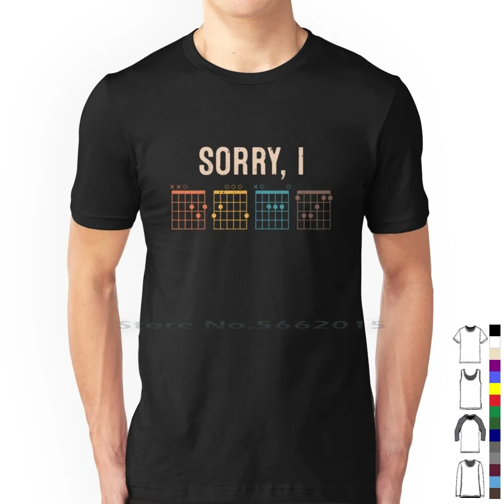 Sorry I Dgaf Guitar Chords Funny Vintage T Shirt 100% Cotton Sorry I Dgaf Sorry Idgaf Guitar Chords Guitar Lover Guitarist