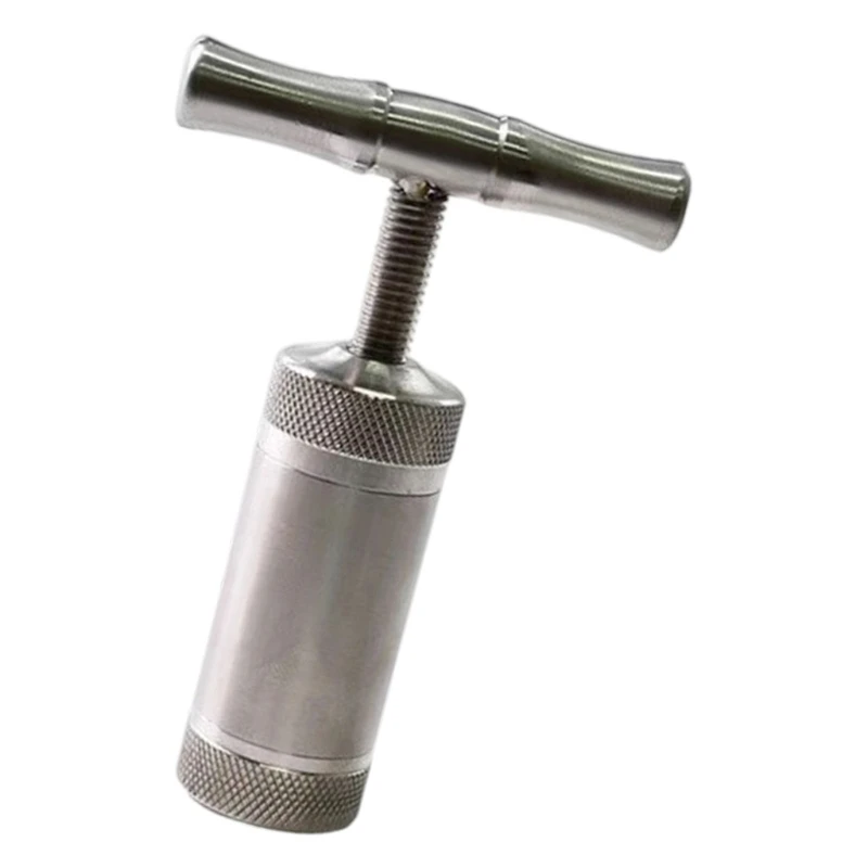 Compacted Metal Herb Press Tool With Ergonomic T Handle And Smooth Finishing