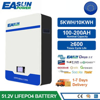 EASUN POWER LiFePO4 Battery 100AH 200AH 12V 24V 48V BMS Rechargeable Lithium Bateria Pack for Camping Car Solar No Tax Powerwall