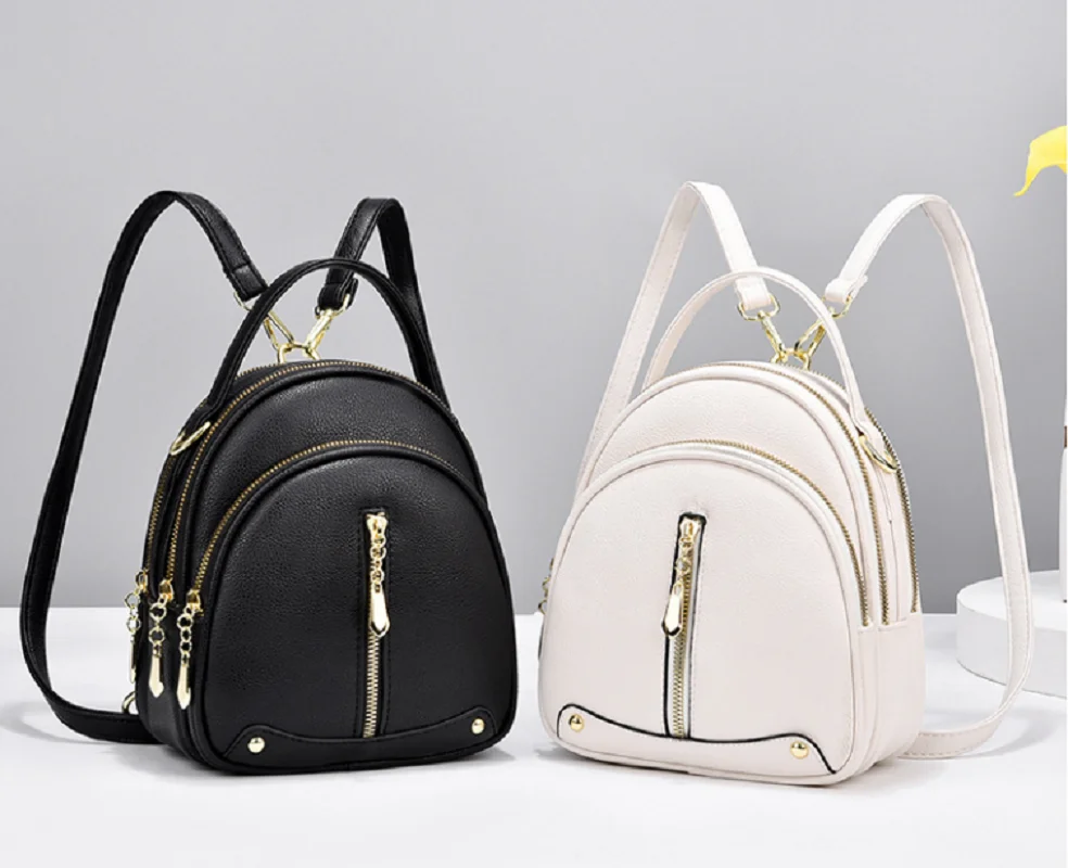 

2026 корейские новые модные кожаные сумки высокого качества на двойное плечо, женские сумки через плечо, дорожные маленькие рюкзаки, сумки-тоут