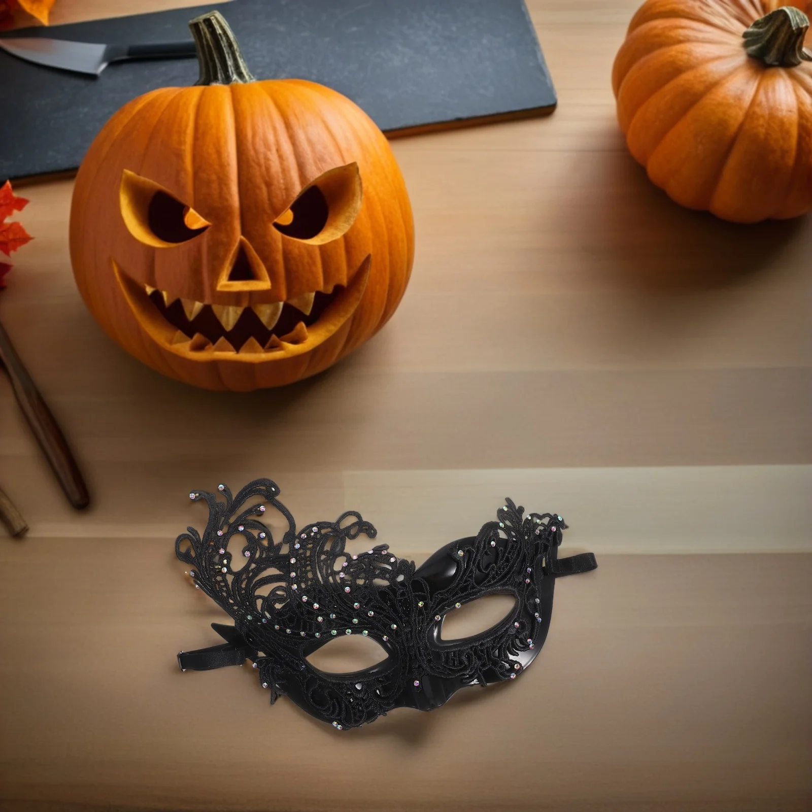 

Blindfold Half Face Mask Banquet Halloween Decor Plastic Cosplay Masks Masquerade