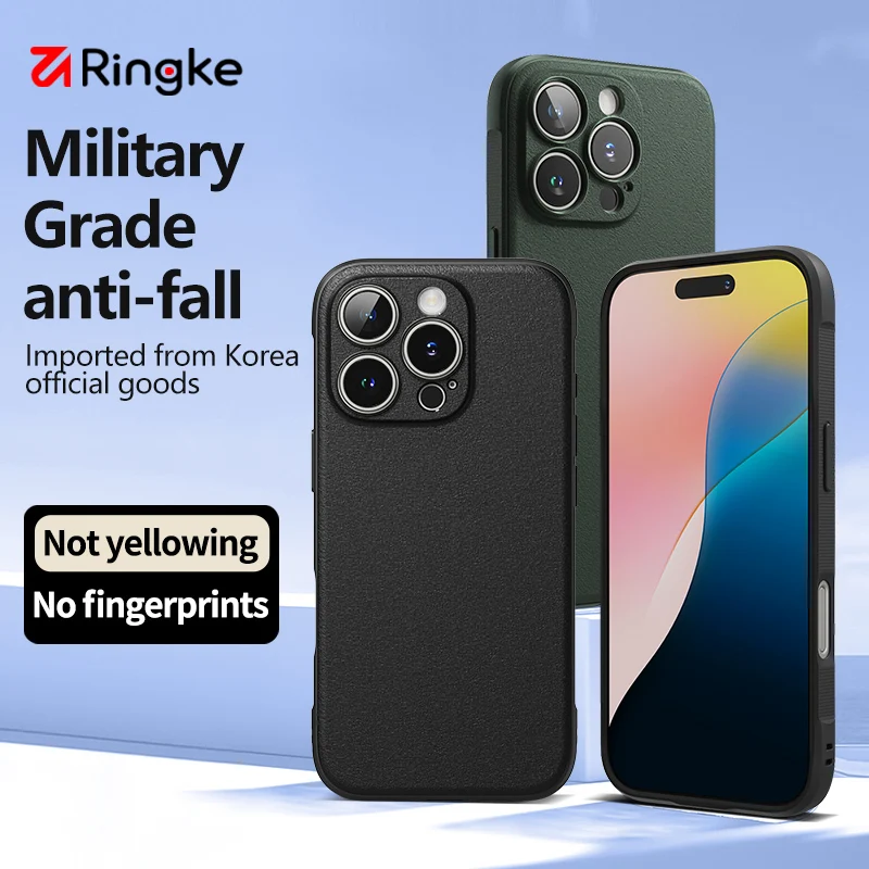 Ringke Compatible with iPhone 16 Pro Max Case Grip Non-Slip Sleek Slim Fit Unique Texture TPU Rugged Shockproof Anti-Scratch