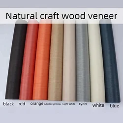 L:2.5Meters Width:58cm T:0.2mm Technology white black blue orange red and other solid colored wood veneers