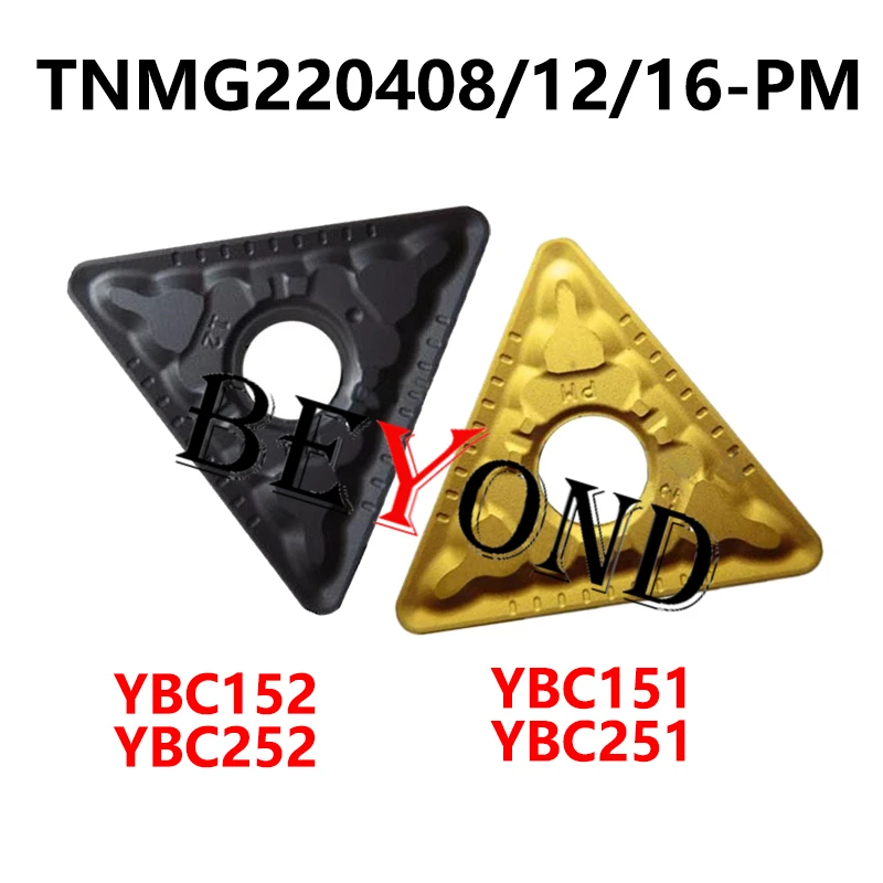 YBC252 TNMG220408-PM YBC151 TNMG220412-PM YBC152 TNMG220416-PM YBC251 100% Original Carbide Inserts CNC TNMG 220412 For Steel