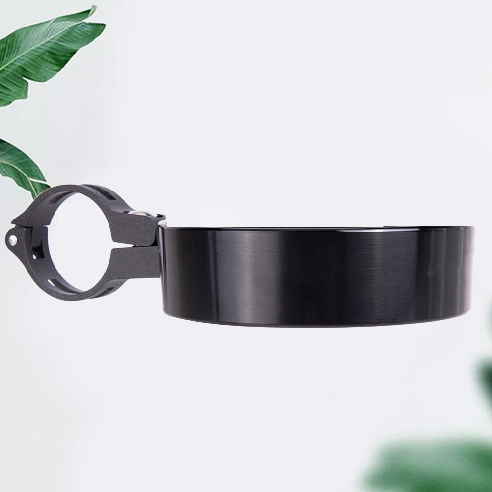 

1Pc Handlebar Cup Holder Cup Holder Bike Coffee Holder Alloy Bottle Holder for Biking Cycling (Black)