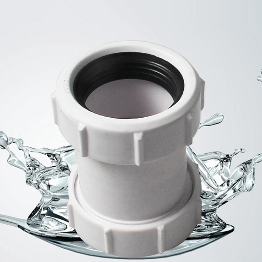 1pcs 40mm PVC Straight Pipe Connector Tank Water Pipe Fittings Irrigation Garden Straight Connector