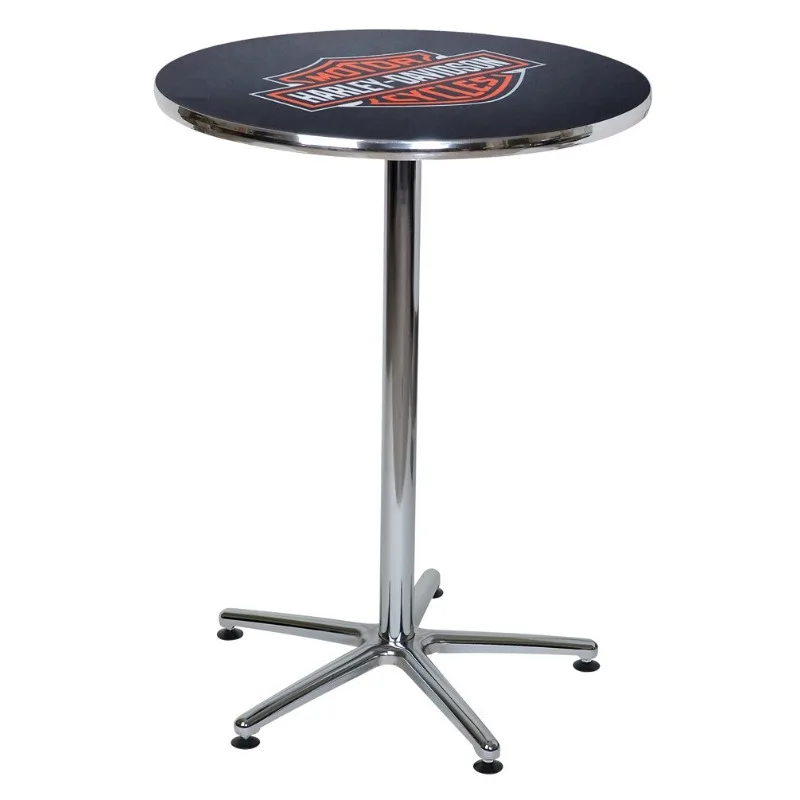 

Logo Round Cafe Table, Durable & Chrome , Customized
