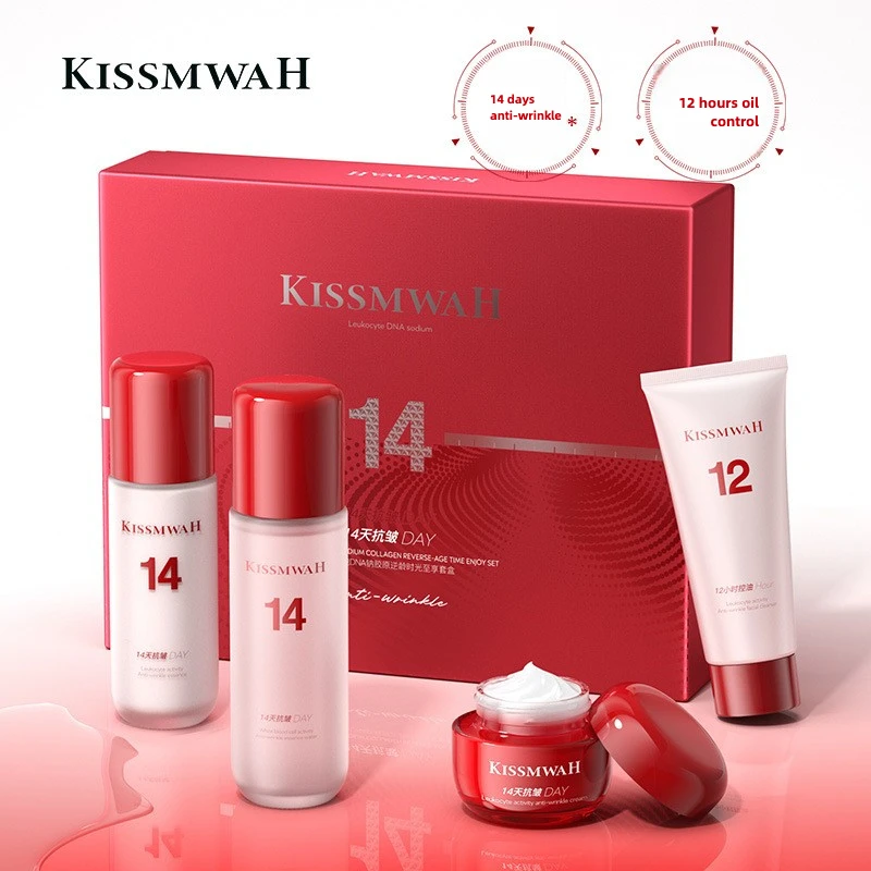 Set per la cura della pelle antirughe al sodio DNA Set per la pulizia profonda, l'equilibrio del viso, il controllo dell'olio e l'idratazione del viso