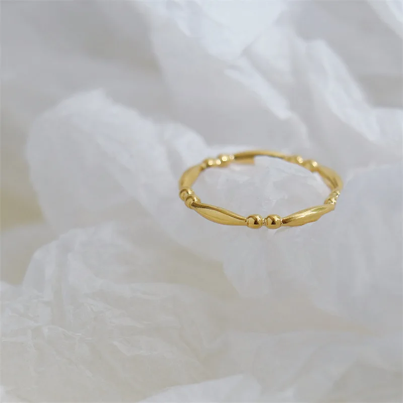 2023 Fashion Stainless Steel Wedding Ring For Women Simple Knuckle Rope Twist Round Ring Jewelry Engagement Promise Gift bijoux