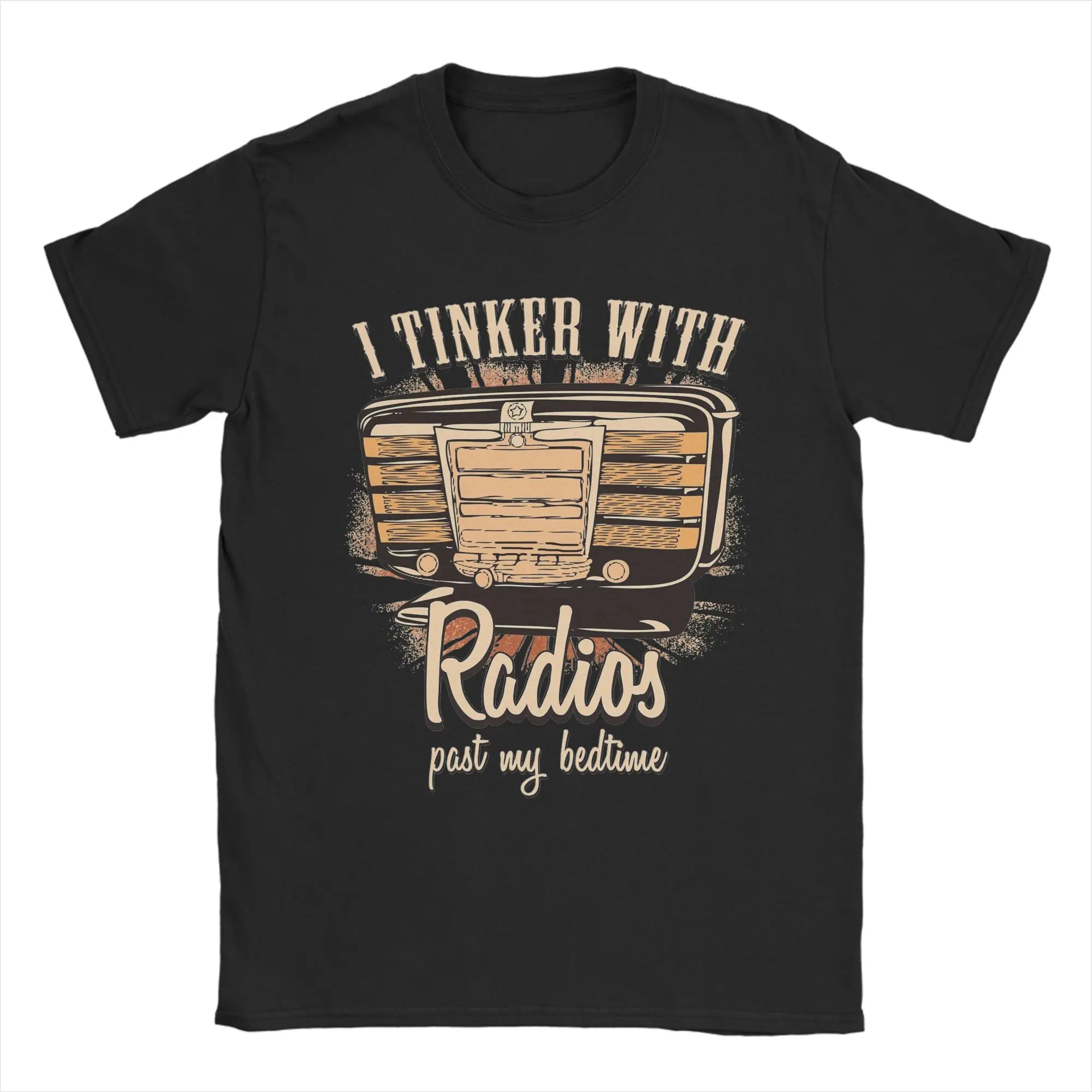Streetwear CW Ham Radio Amateur Operator T-Shirt Men's Cotton Short Sleeve  O-neck Summer TopsTops