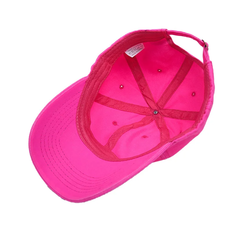 HanXi Bright Fluo Colors Hats for Women Men Baseball Cap Fashion Hip Hop Caps Visor