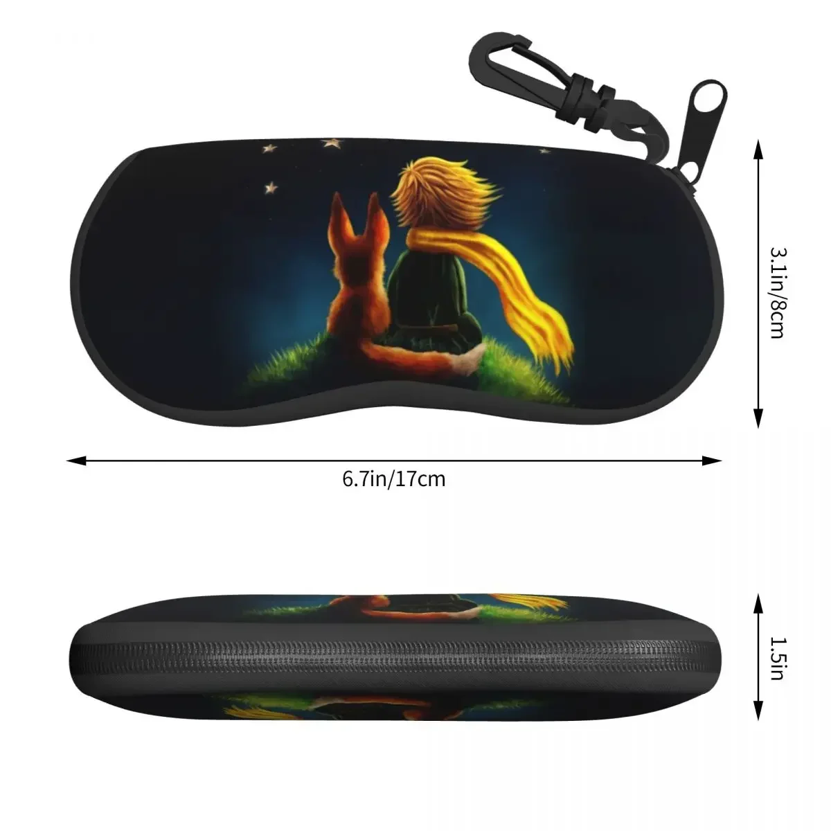 The Little Prince Fiction Shell Eyeglasses Case Women Men Cool France Fairy Tale Glasses Case Sunglasses Box Pouch