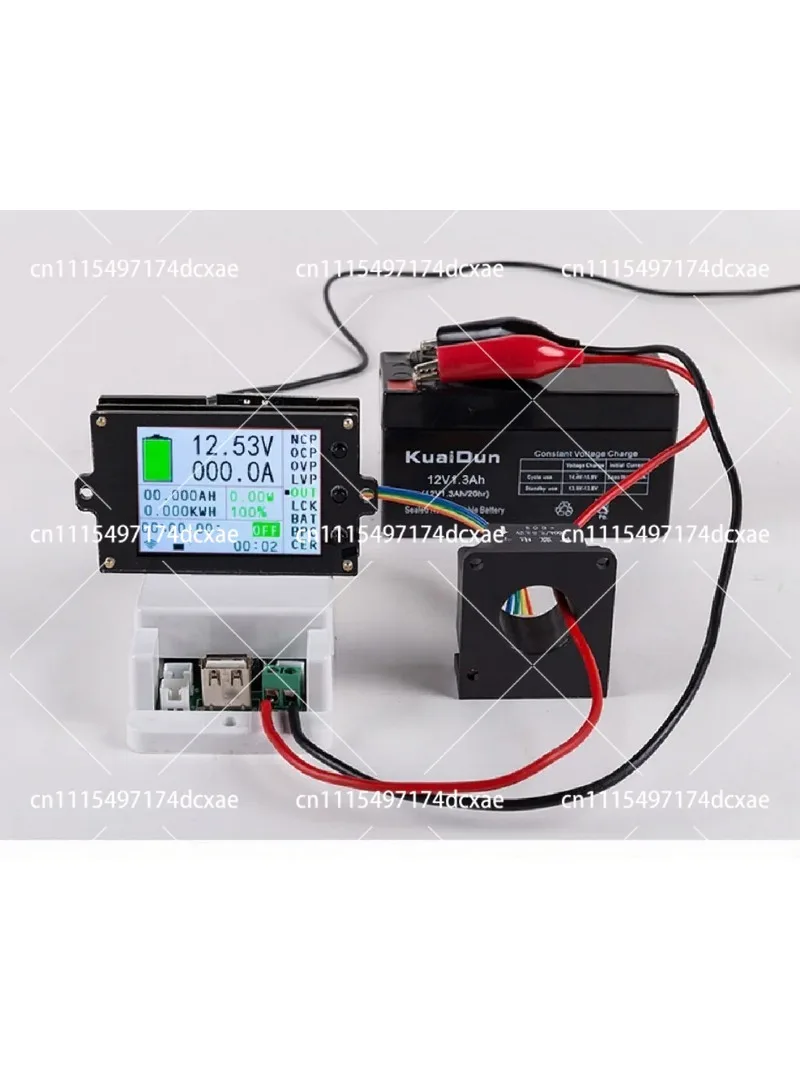 DC 120V 18-in-1 Wireless Voltage Meter Ammeter Solar Battery Charging Coulometer Capacity Power Detector Tester
