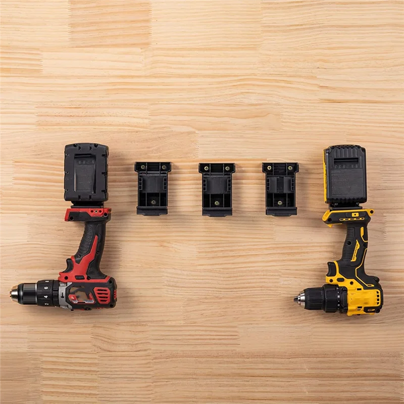 GTBL 5 uds 2 en 1 base para colgar herramientas-soporte de batería montado en la pared para baterías de 14,4 V-20 V para baterías de 18 V