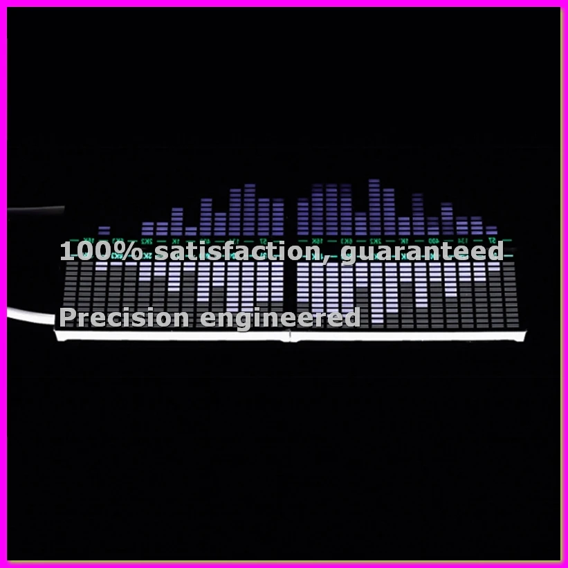 

30-Segment White Spectrum Display LED Voice-Controlled Music Spectrum Display Sound-Pickup Atmosphere Light-BCBW