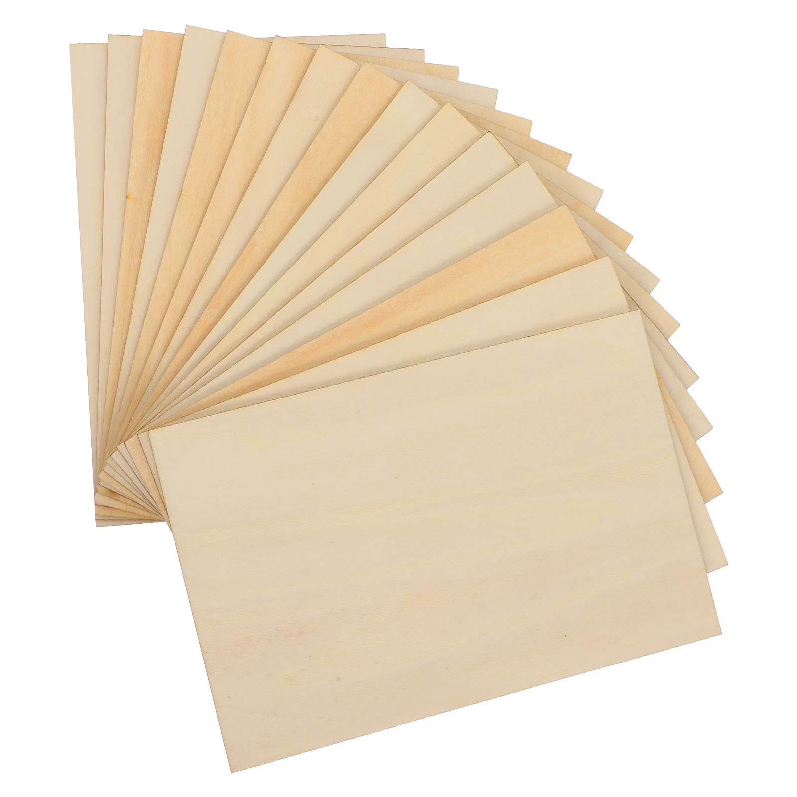 

15 Pcs Basswood Chips 150x100x1.5MM DIY Craft Boards Rectangle Wooden Slices Blank Planks Unfinished Wood Pieces Engraving
