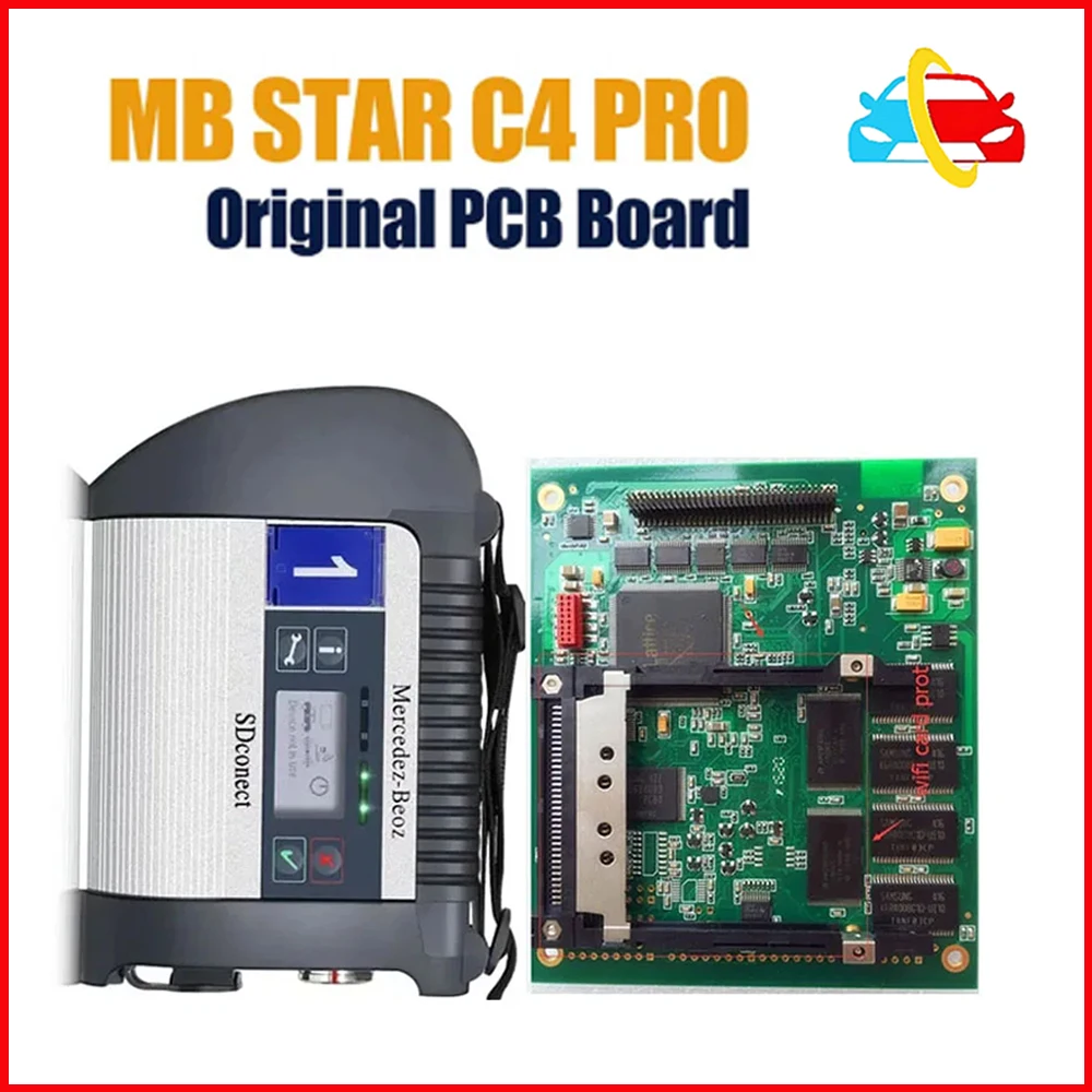 S+++MB STAR C4 Pro Main Unit PCB Board Mb C4 Star Full Chip SD Connect For Truck B-enz Car Diagnostic Tools With WIFI 12V to 24V