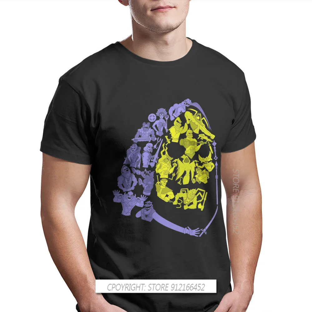 He-Man And The Master Of The Universe Battle Cat Grayskull Anime TShirts Skeletor And Friends Men's T Shirt Hipster Tops 3XL