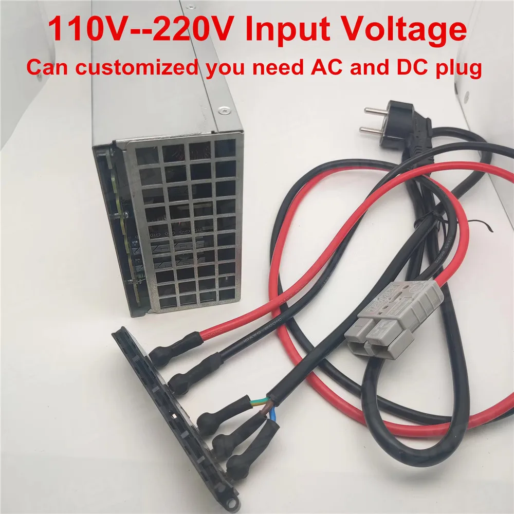 Ładowarki 3000W 48V 50A 60A do 42V 50.2V 54.6V 58.8V lipo 54.8V 58.4V akumulator lifepo4 szybka inteligentna ładowarka cargador carga rapida