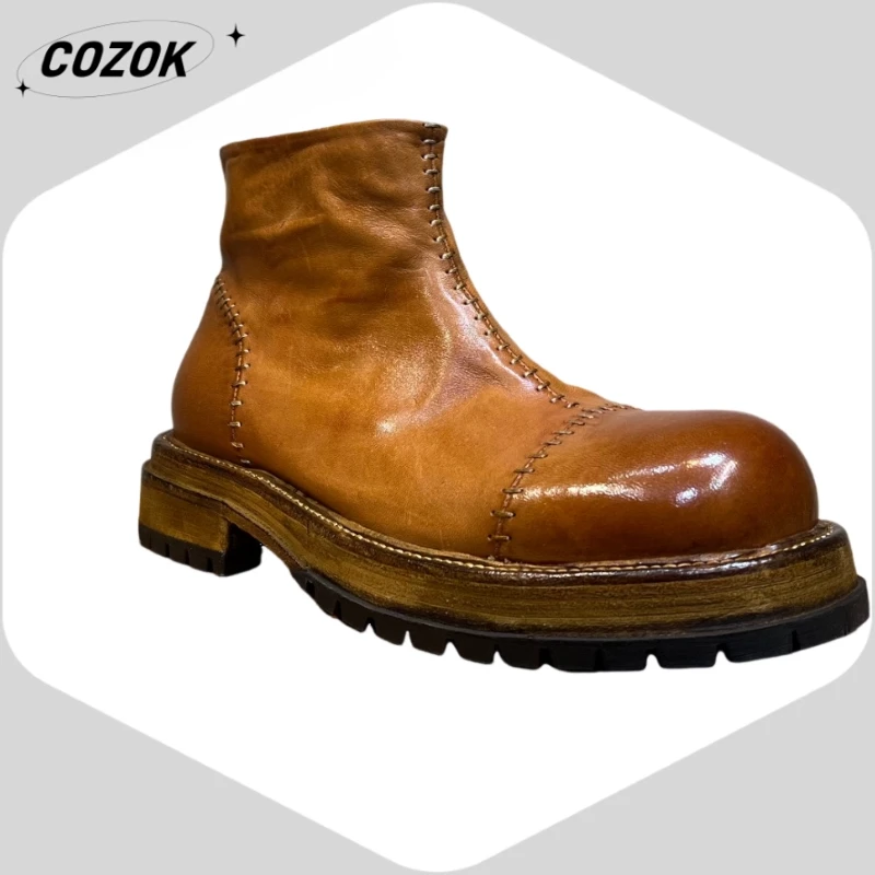 26 Horsehide American Style Advanced Horse Leather Non-Slip Professional Luxury Retro High-End Lace-up leather AD1512-N