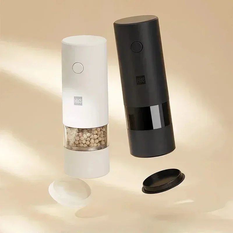 Xiaomi Huohou Electric Grinder Automatic Mill Pepper And Salt  LED Light 5 Modes Pepper Spice Pulverizer for Cooking Kitchen