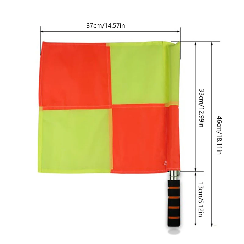 2pcs/set World Soccer Referee Flag Fair Play Sports Match Football Linesman Europe Flags Referee Equipment