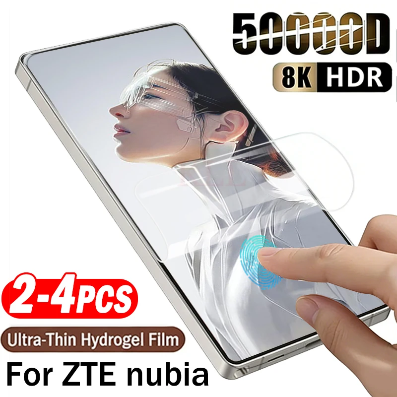 

2-4 шт. гидрогелевая пленка с полным покрытием для ZTE nubia RedMagic 11 Pro+ 10 Air, защитная пленка для экрана RedMagic 11Air 10S Pro, мягкая пленка