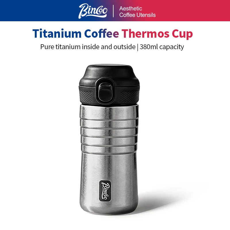 Bincoo Titanium Insulated Coffee Mug – Premium Coffee Cup, Lightweight Durable Keeps  Hot or Cold for Hours, Leak-Proof Lid