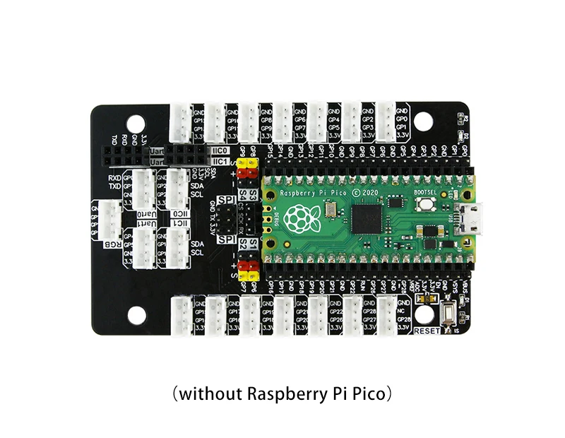 Yahboom Raspberry Pi Pico Sensor Expansion Board with servo pins SPI serial and IIC interface design for world of module