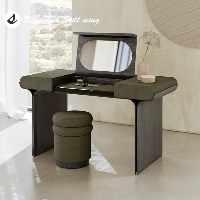 

Aesthetic Organizer Dressing Table Storage Set Black Makeup Dressing Table Luxury Unique Modern Mesa De Maquillaje Furniture
