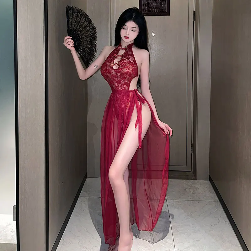 sexy oriental lingerie Cheongsam Oriental Lingerie Set Oriental China Cosplay – Kawaii Babe main image 0
