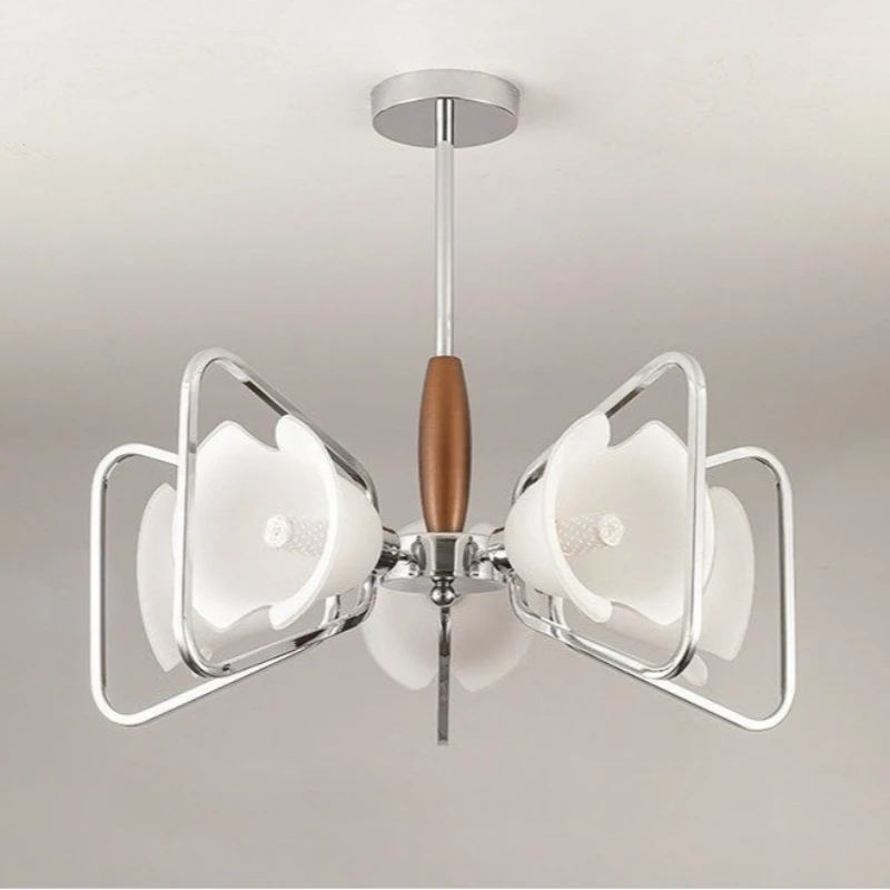 American Modern Multi Heads Pendant Lights Living Room Decor Dining Table Chandeliers Kitchen Island Hanging Lamps Home Light