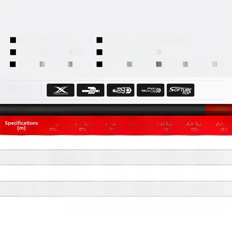 Upaded Gw Jingle Wave Carbon Fiing Rod 5.4m سوبر الصلب ort قسم القفز قضيب خفيف للغاية مسافة صب طويلة