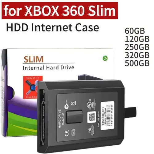 Disco duro interno para Xbox 120 Slim/Xbox 360E, 60/250/320/500GB, para Microsoft XBOX360 Slim