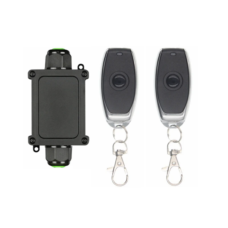 12V Switch Electric Gate Remote Control 24V 36V 48V 80V Wide Voltage 1CH 433MHZ Receiver Access Control System Controller