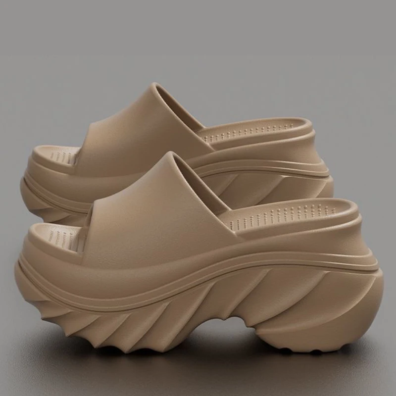 Sandalias de verano para mujer, zapatillas de 9 CM a la moda, zuecos informales para exteriores, calzado para jardín, zapatillas de playa, zapatos cómodos para interior del hogar 35-40