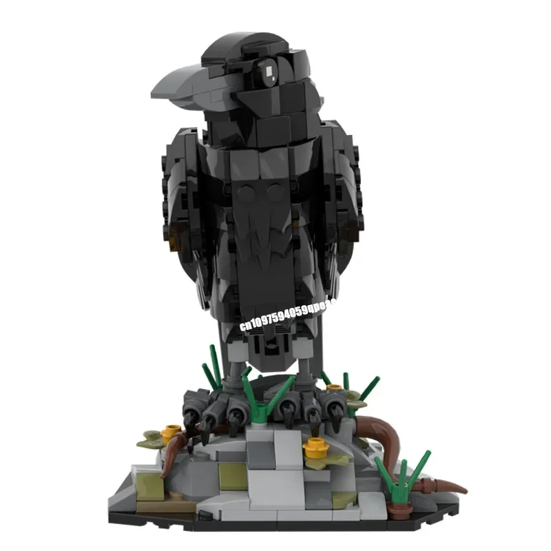 Nouveau 357 pièces créateur série animale Moc corbeau modèle stéréoscopique Puzzle personnalisé bricolage idées créatives enfant assemblage jouet cadeaux d'anniversaire