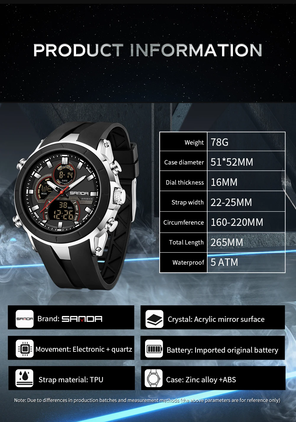 SANDA Popular Fashion Luxury W - Luxury Watch Shop recension och pris