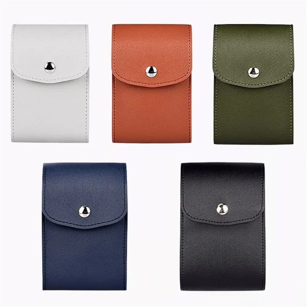 Travel Organizer PU Leather Digital Storage Bag Portable Mouse Storage Bag Data Line Pack U-Disk